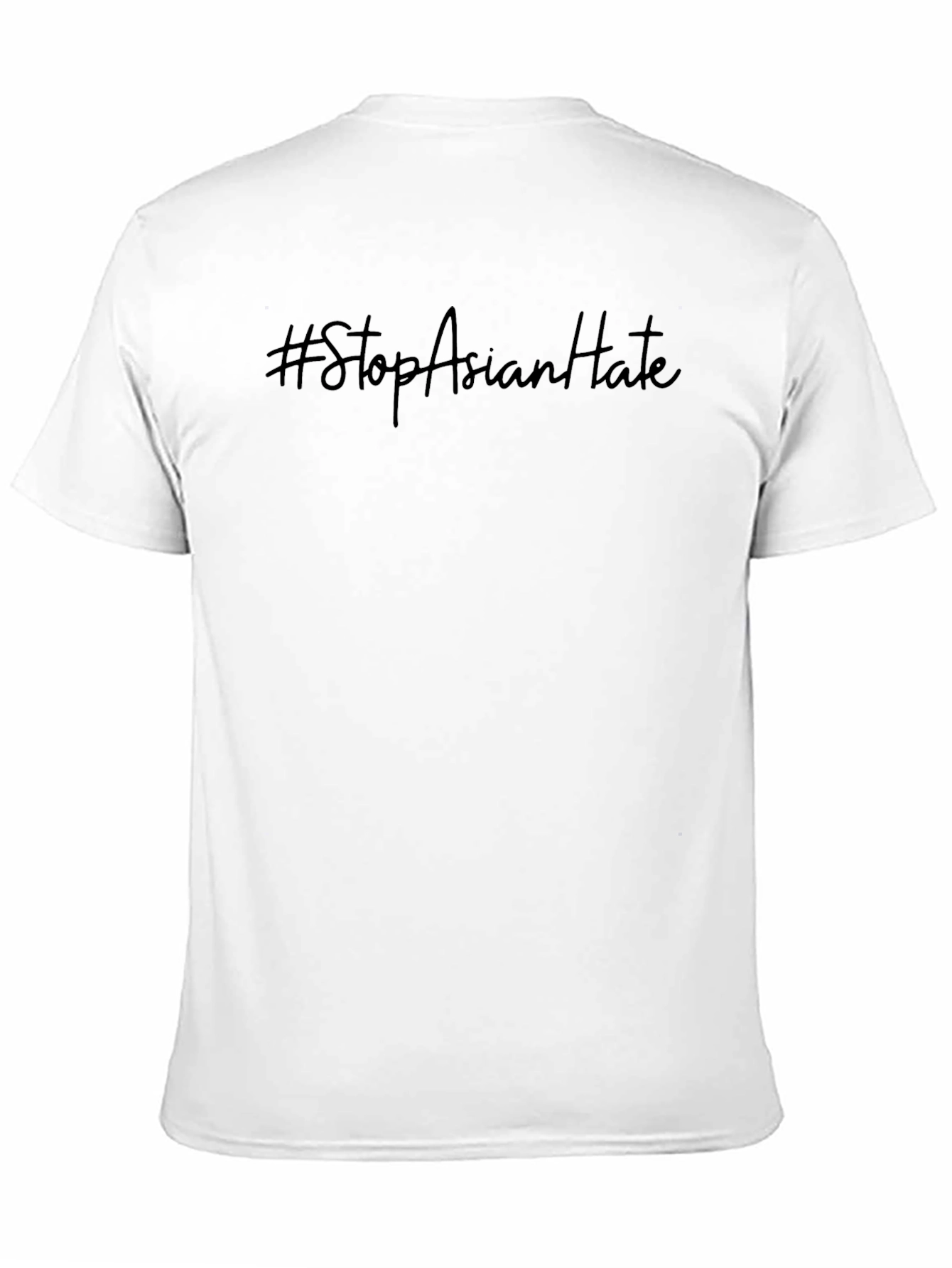 Stop Asian Hate T-Shirt - Black Crew Neck