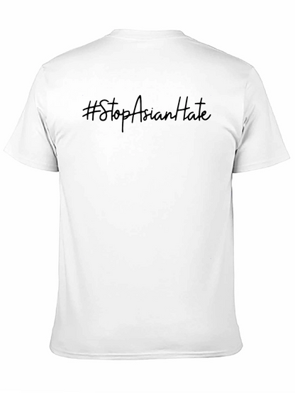 Stop Asian Hate T-Shirt - Black Crew Neck