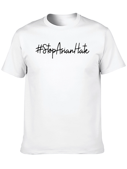 Stop Asian Hate T-Shirt - Black Crew Neck