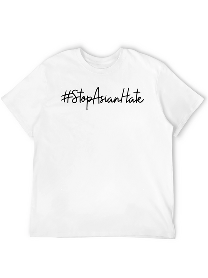 Stop Asian Hate T-Shirt - Black Crew Neck