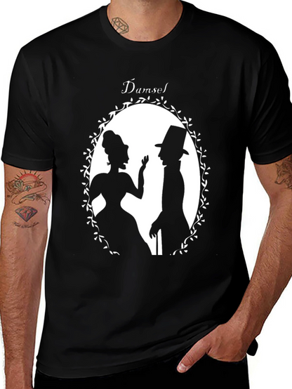 Damsel Silhouette Graphic T-Shirt