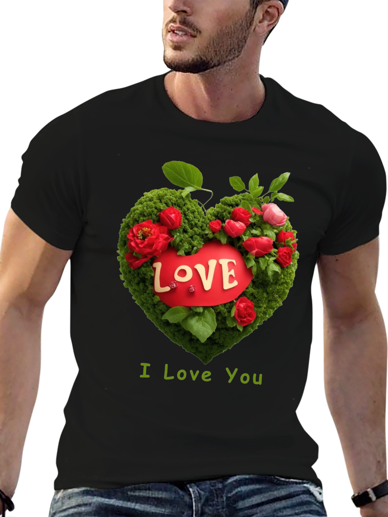 Love Heart Floral T-Shirt