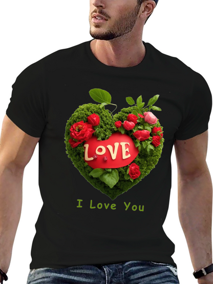 Love Heart Floral T-Shirt