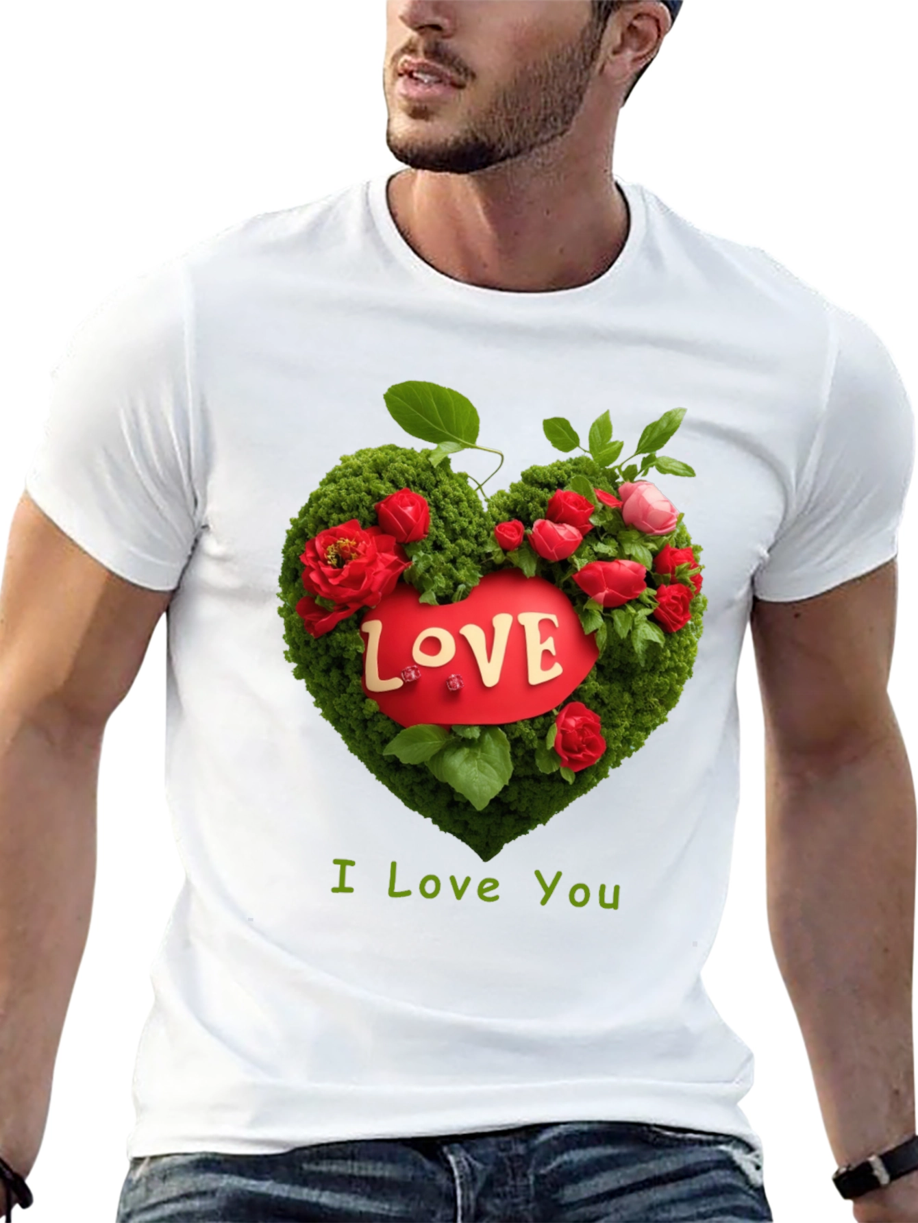 Love Heart Floral T-Shirt