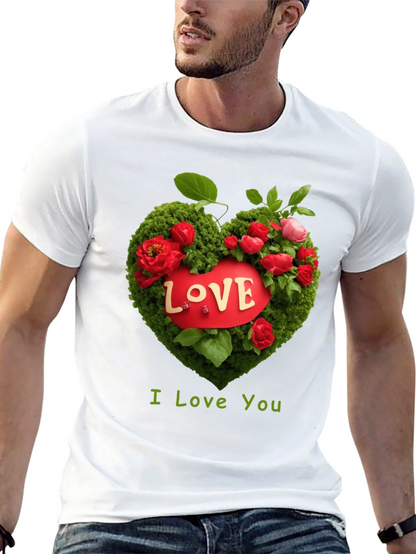 Love Heart Floral T-Shirt