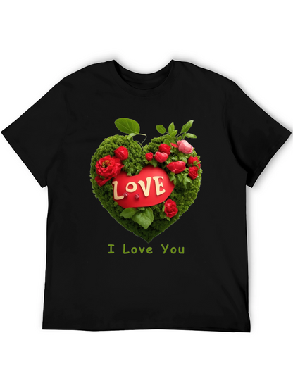 Love Heart Floral T-Shirt