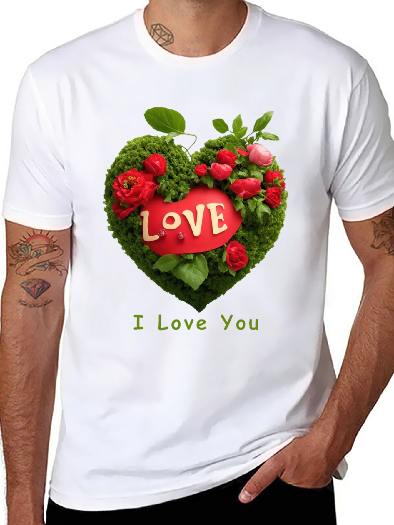 Love Heart Floral T-Shirt