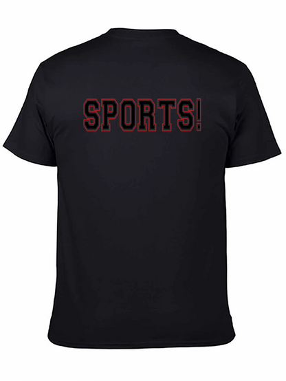 SPORTS! Graphic Tee - Bold Black T-Shirt