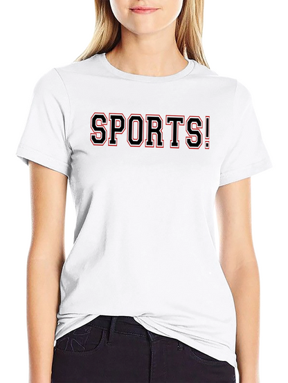 SPORTS! Graphic Tee - Bold Black T-Shirt