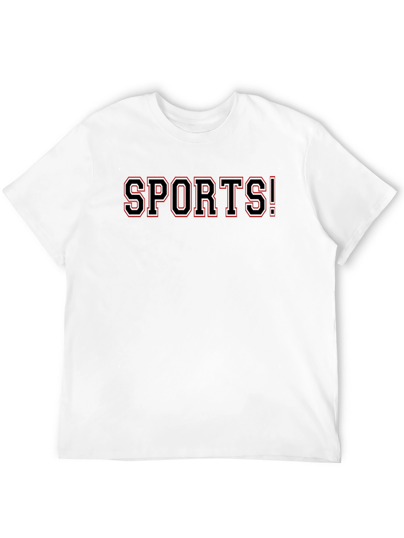 SPORTS! Graphic Tee - Bold Black T-Shirt