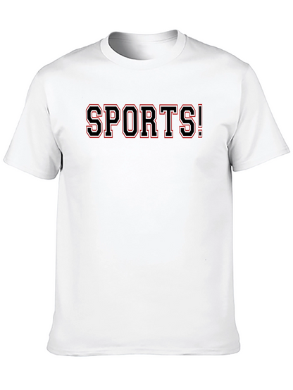 SPORTS! Graphic Tee - Bold Black T-Shirt