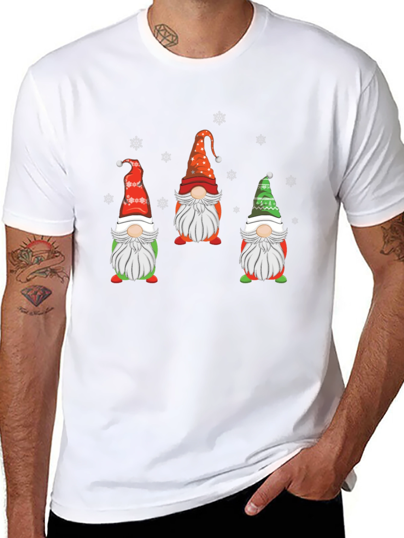 Festive Gnome T-Shirt - Holiday Cheer