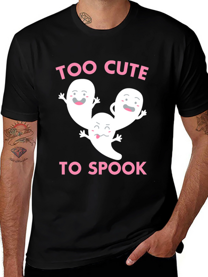 Too Cute to Spook Halloween Ghost T-Shirt