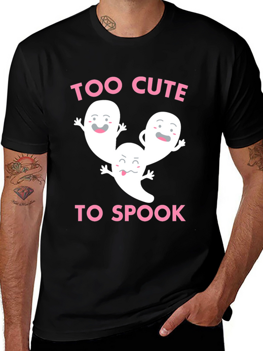 Too Cute to Spook Halloween Ghost T-Shirt