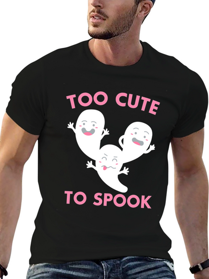 Too Cute to Spook Halloween Ghost T-Shirt