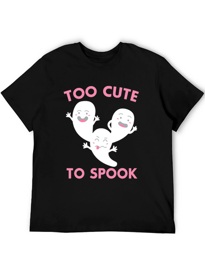 Too Cute to Spook Halloween Ghost T-Shirt
