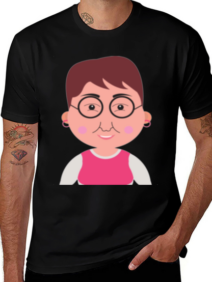 Funny Grandma Cartoon Graphic T-Shirt
