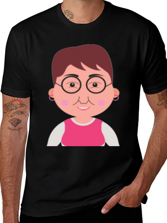 Funny Grandma Cartoon Graphic T-Shirt