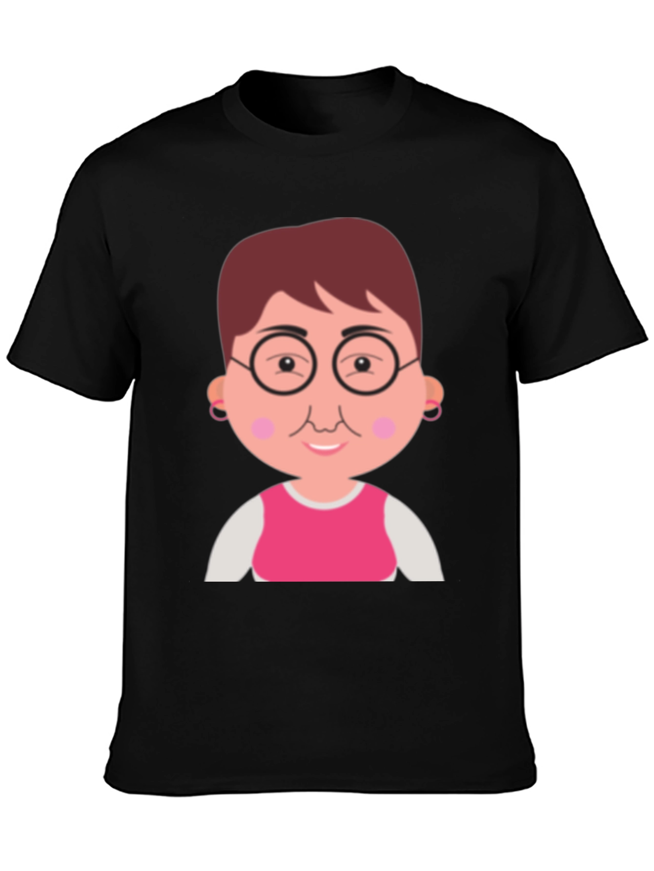 Funny Grandma Cartoon Graphic T-Shirt