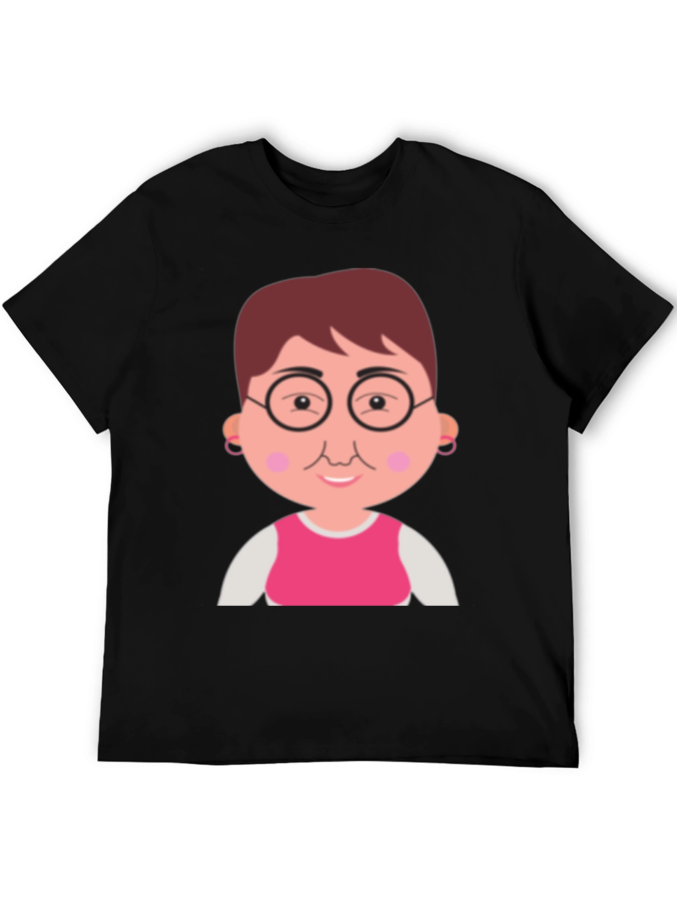 Funny Grandma Cartoon Graphic T-Shirt