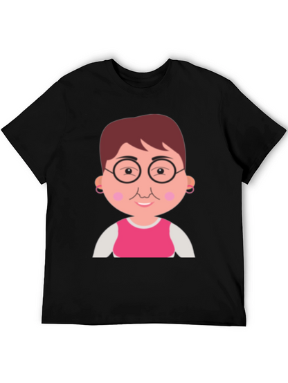 Funny Grandma Cartoon Graphic T-Shirt