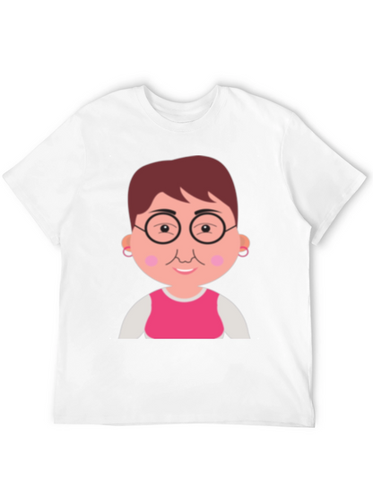 Funny Grandma Cartoon Graphic T-Shirt