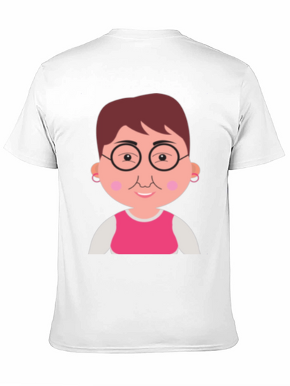 Funny Grandma Cartoon Graphic T-Shirt