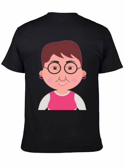 Funny Grandma Cartoon Graphic T-Shirt