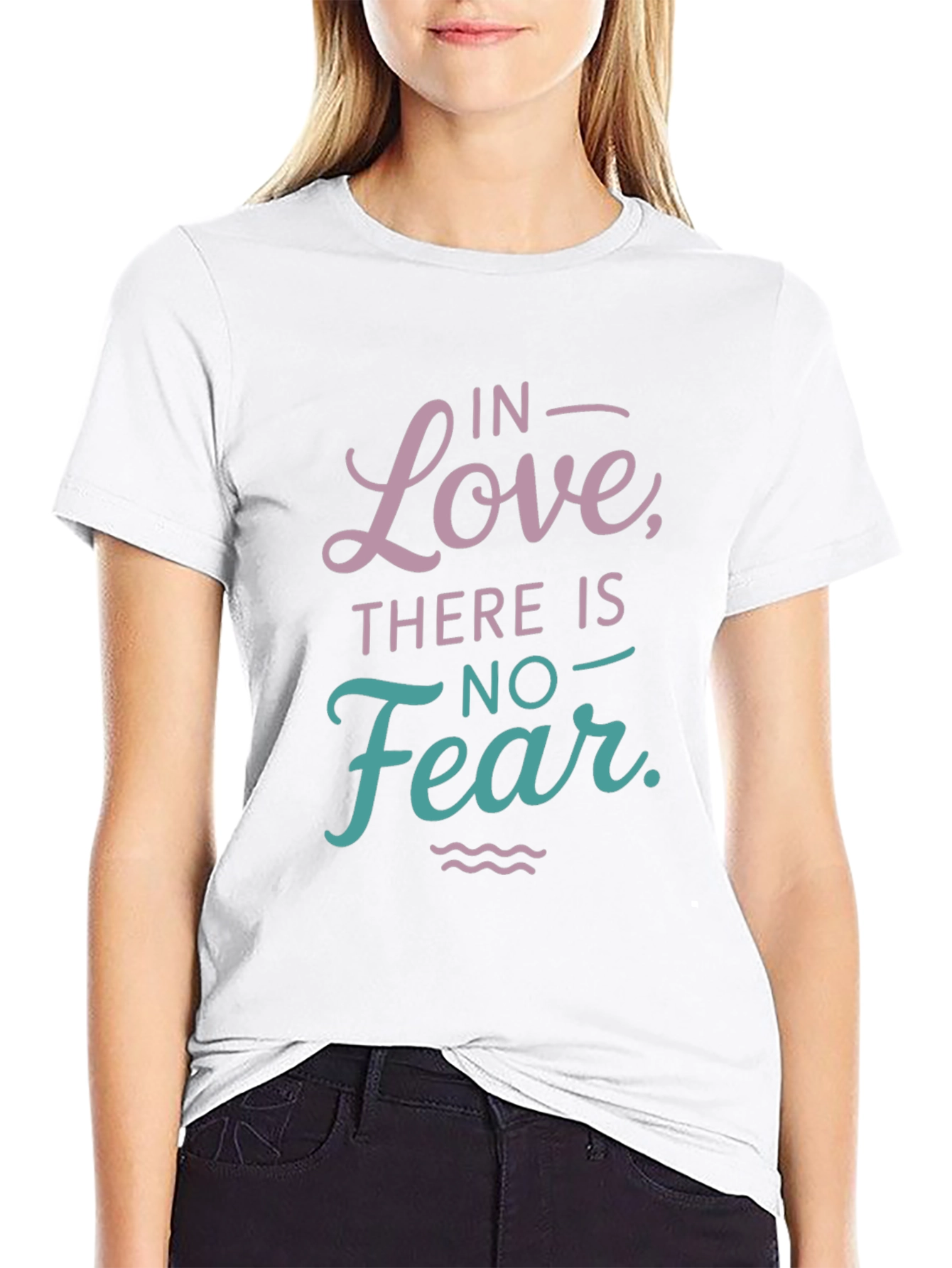 Love Over Fear Graphic Tee - Black Casual Shirt