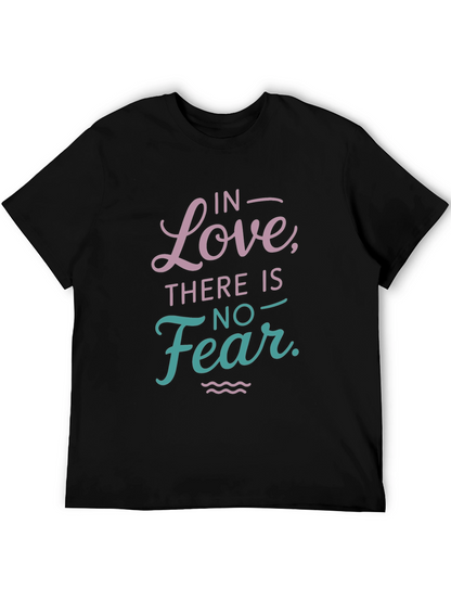 Love Over Fear Graphic Tee - Black Casual Shirt