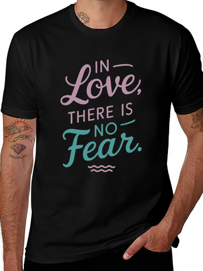 Love Over Fear Graphic Tee - Black Casual Shirt