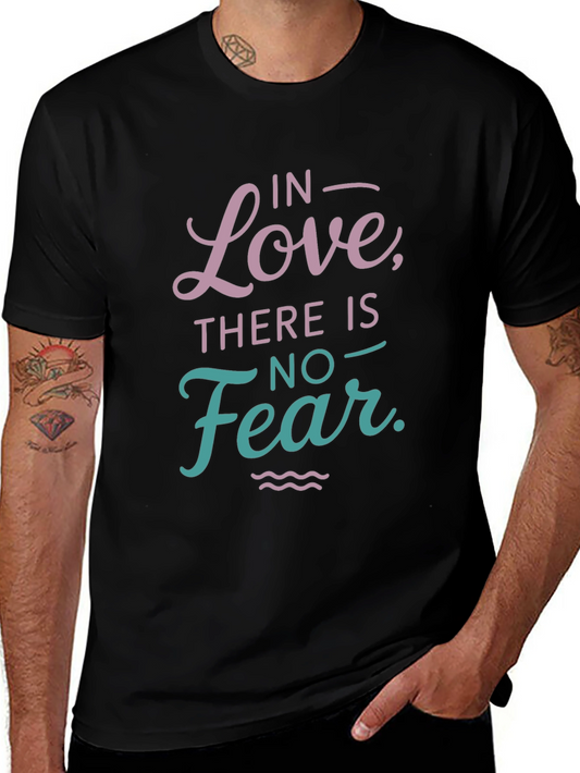Love Over Fear Graphic Tee - Black Casual Shirt