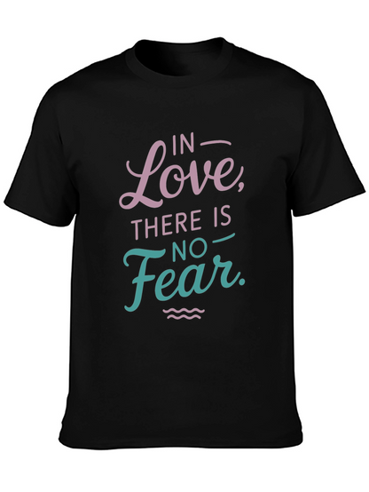 Love Over Fear Graphic Tee - Black Casual Shirt