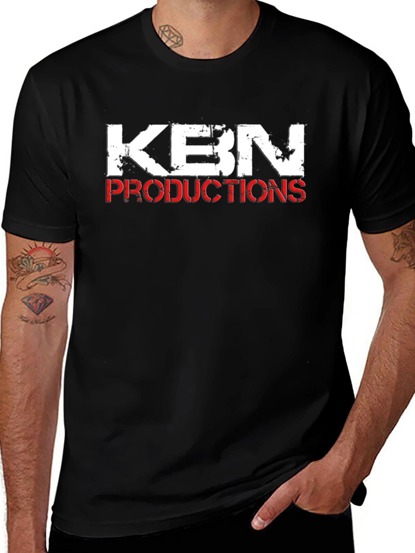 KBN Productions Black Graphic Tee