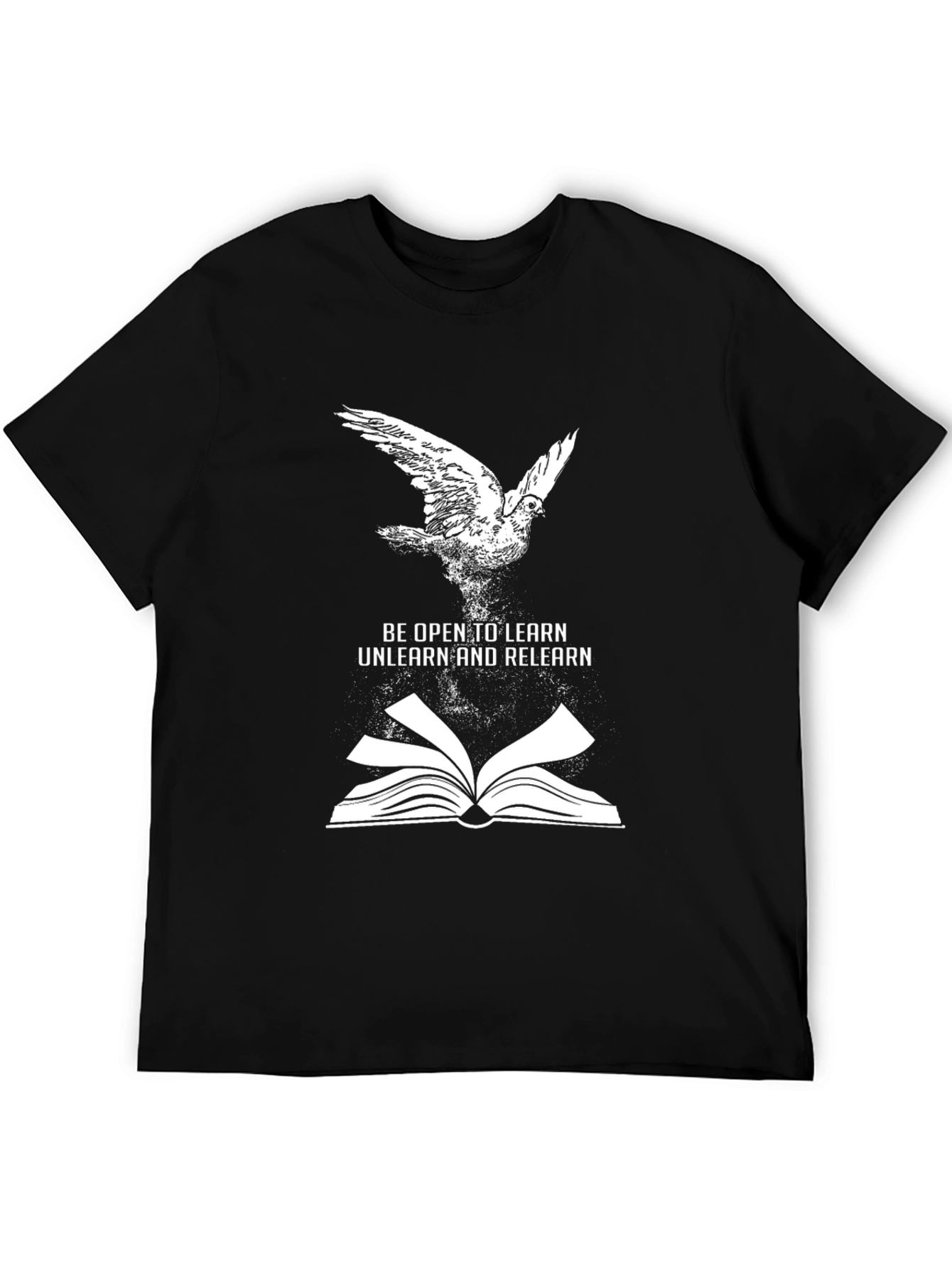 Open Mind T-Shirt: Bird Book and Learning Graphic Tee