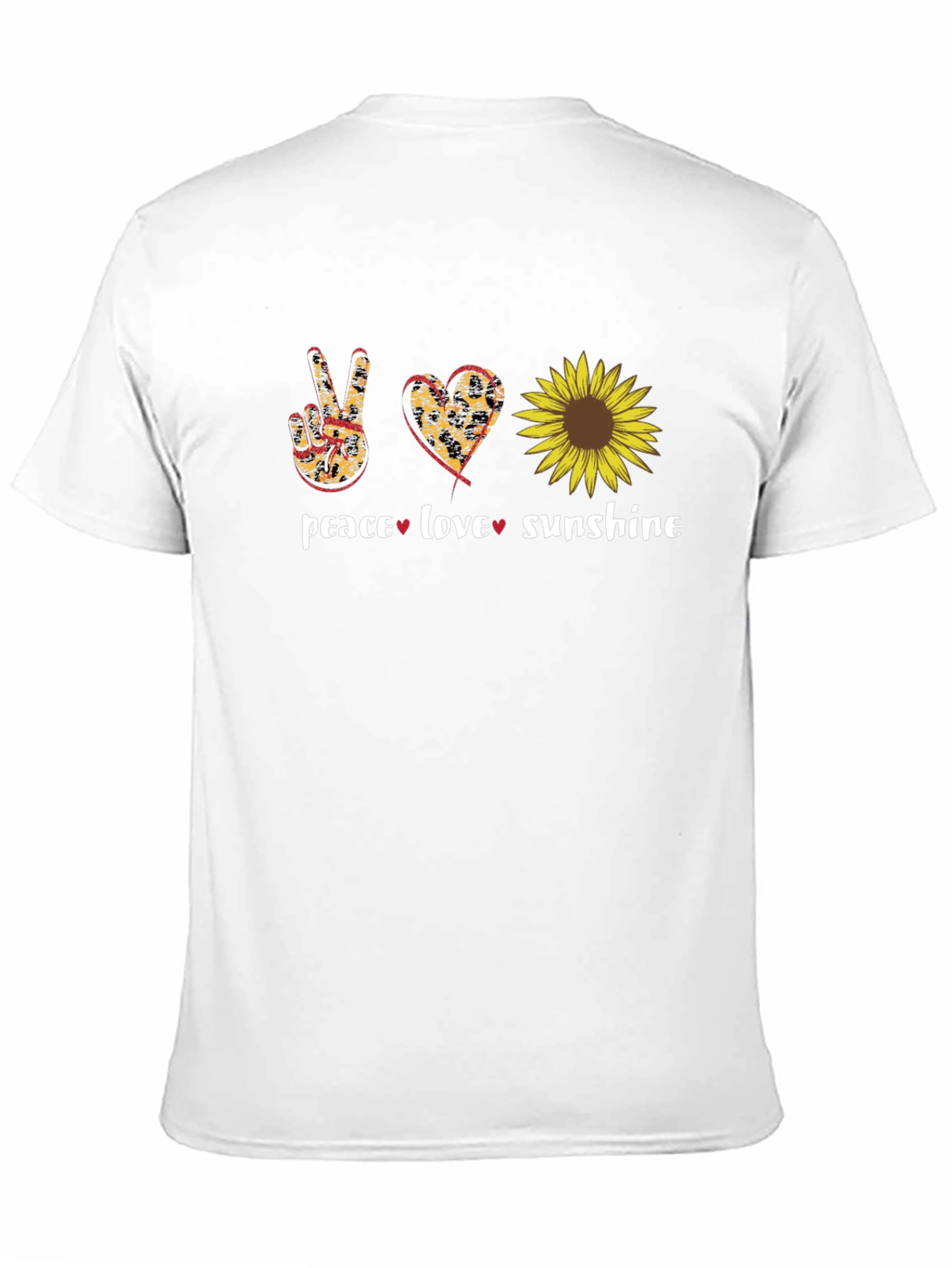Peace Love Sunflower Graphic T-Shirt