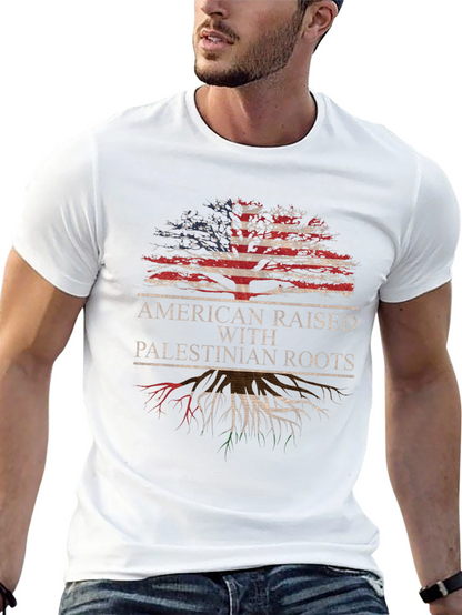 American Raised with Palestinian Roots T-Shirt