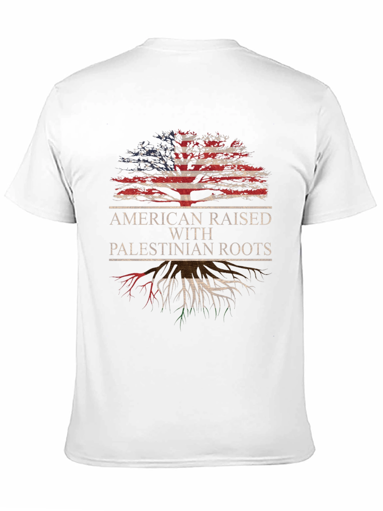 American Raised with Palestinian Roots T-Shirt