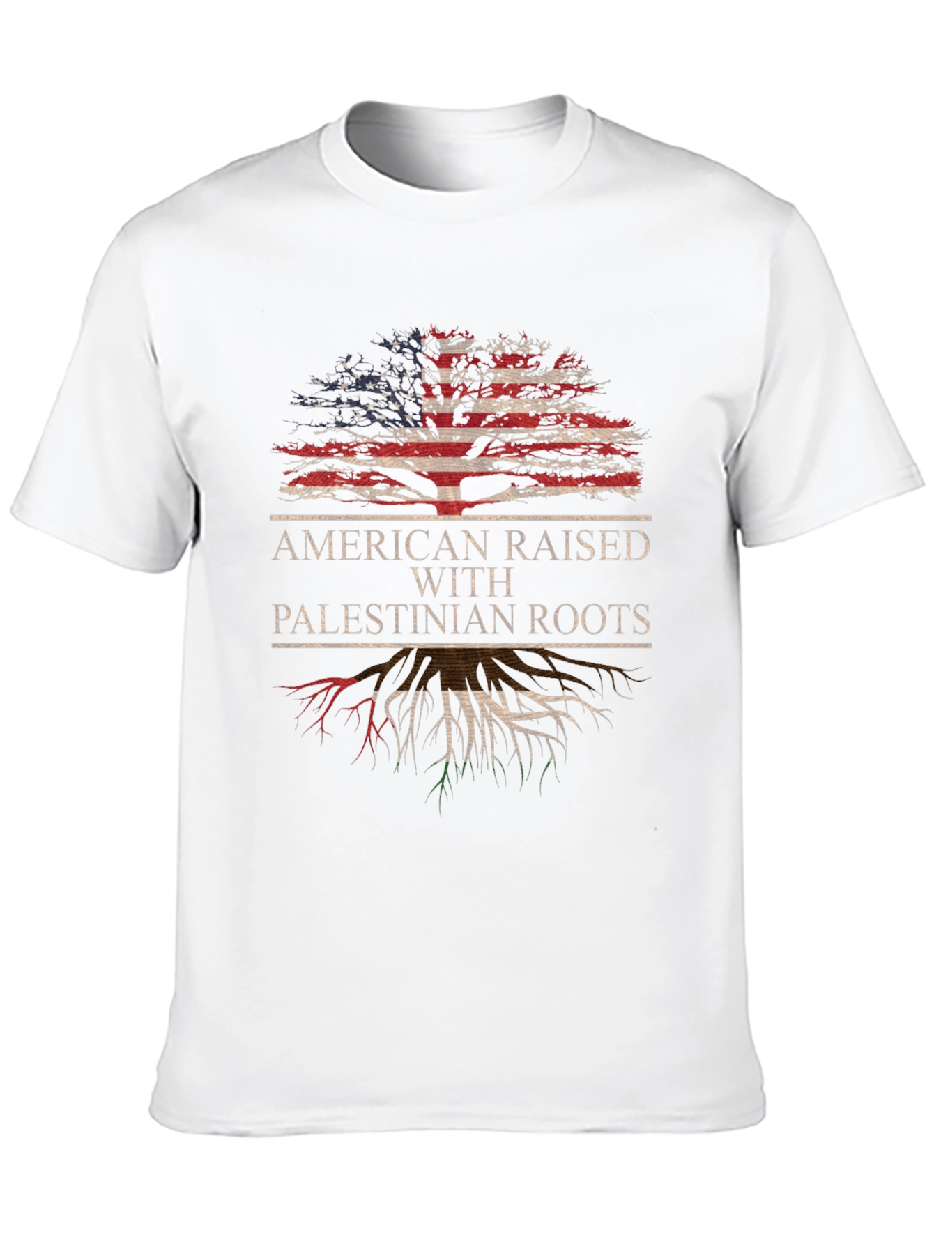 American Raised with Palestinian Roots T-Shirt