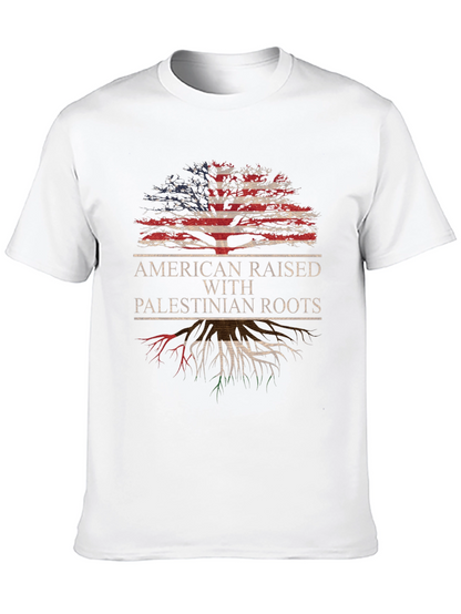 American Raised with Palestinian Roots T-Shirt