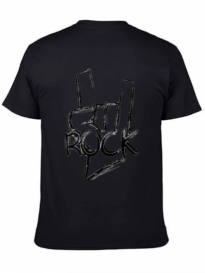 Rock On Graphic Tee - Black