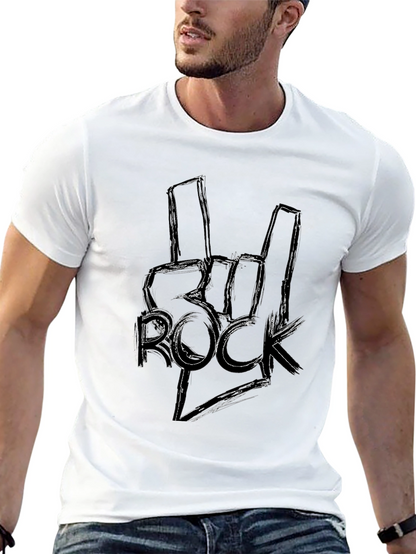 Rock On Graphic Tee - Black