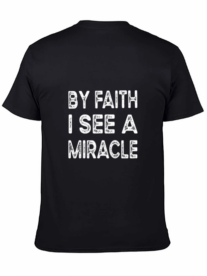 Faith & Miracle Graphic Tee - Black T-Shirt