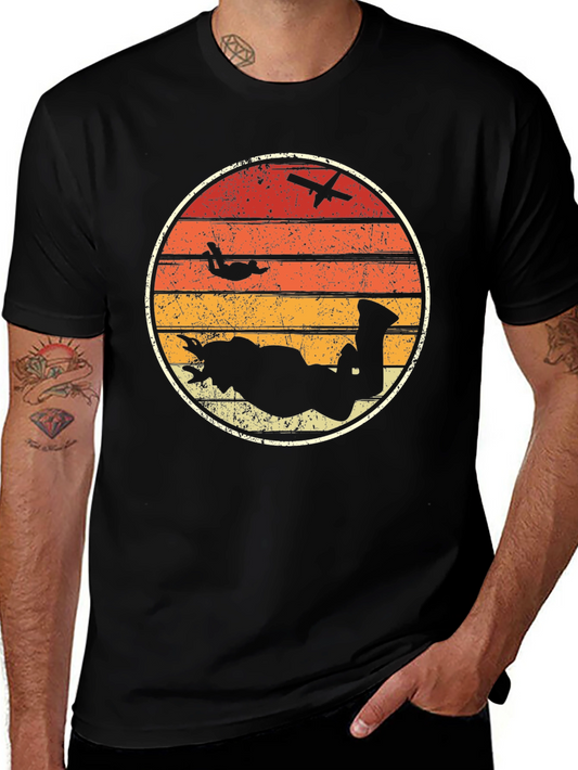 Skydive Graphic T-Shirt - Vintage Style