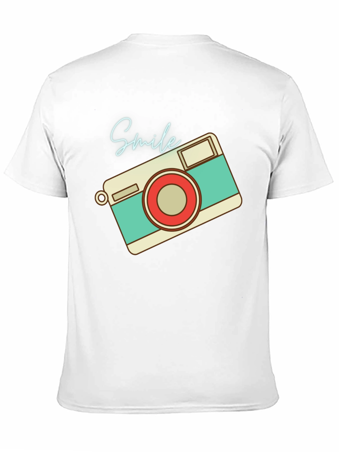 Retro Camera Smile Graphic T-Shirt - Unisex