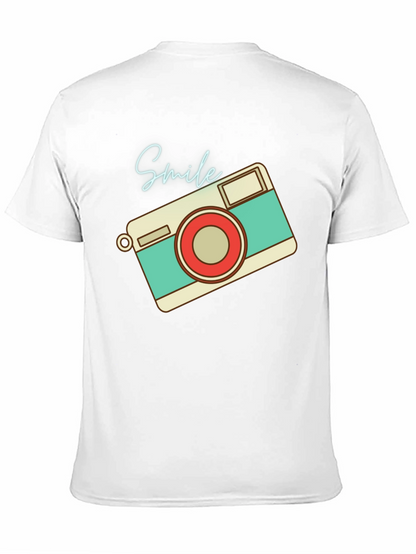Retro Camera Smile Graphic T-Shirt - Unisex