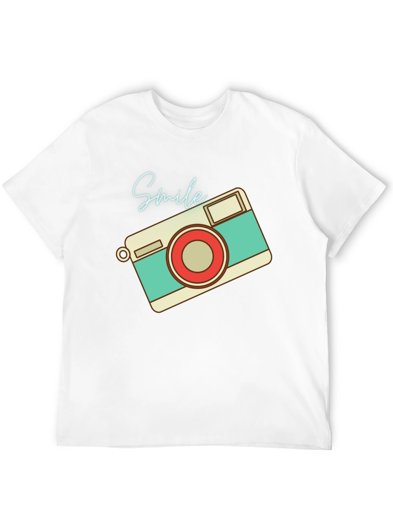 Retro Camera Smile Graphic T-Shirt - Unisex