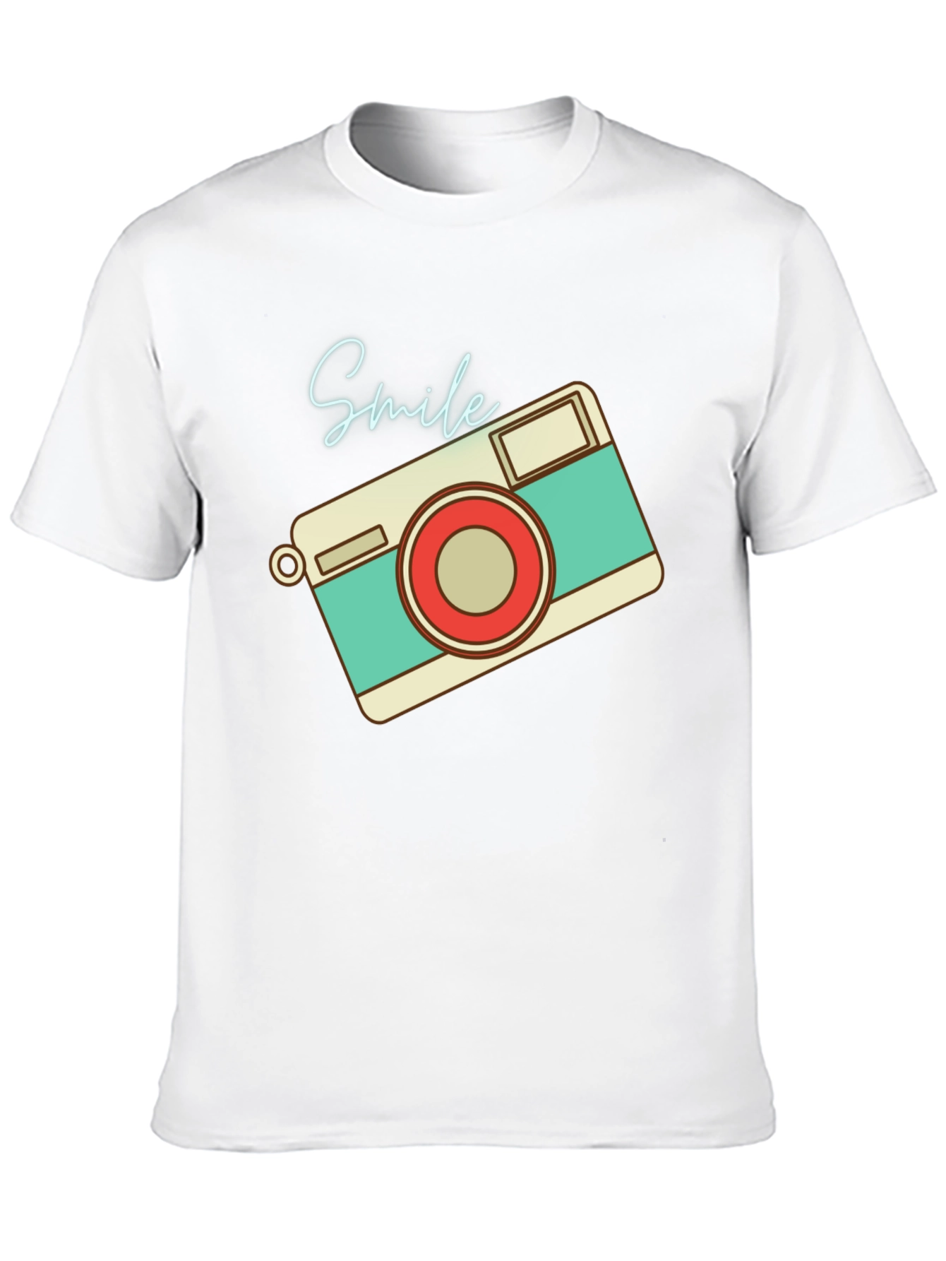 Retro Camera Smile Graphic T-Shirt - Unisex