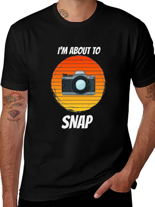 Retro Camera T-Shirt - Im About To Snap