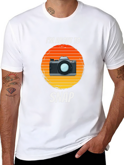 Retro Camera T-Shirt - Im About To Snap